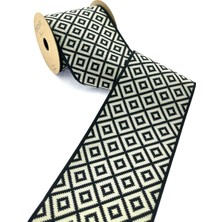 Fantastic Pötikare Desen Dokuma Geniş Perde Bordür Aksesuar (10 Cm. Genişlik - 3,5 Mt. Uzunluk)