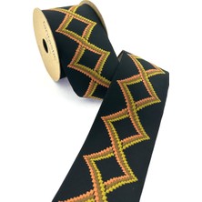 Fantastic Çok Renkli Dokuma Geniş Perde Bordür / Aksesuar (7 Cm. Genişlik - 3,5 Mt. Uzunluk)