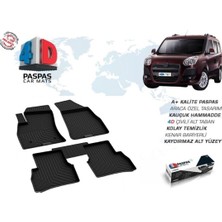 Omsa Line Fiat Doblo 2 Uyumlu Omsa 4d Havuzlu Kauçuk Paspas 2020 ve Üstü Siyah