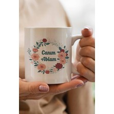 Qoeuyl Boutique Canım Ablam Abla Doğum Günü Hediye Baskılı Kupa Bardak