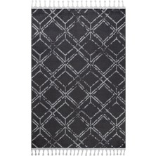 Cool Halı Pera 1006 Gri Antrasit Hav Toz Vermez Yumuşak Dokulu Mutfak Antre Çocuk Odası Dokuma Makine Halısı