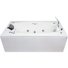 San Diego Jakuzi 184x102 h:63 Party Hidromasaj Sistemli Küvet (Gövde + Metal ayak + Ön panel)