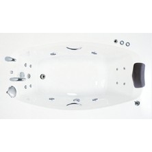 San Diego Jakuzi 184x102 h:63 Party Hidromasaj Sistemli Küvet (Gövde + Metal ayak + Ön panel)
