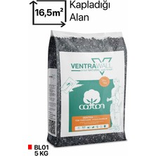 Ventrawall - Ipek Sıva - Canlı Sıva - Pamuk Sıva - Yalıtımlı Sıva | Siyah | BL01 - 5kg |16,5m²