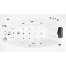 San Diego Jakuzi 184x102 h:63 Tango Hidromasaj Sistemli Küvet (Gövde + Metal ayak + Ön panel)