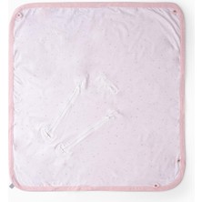 Uygun Bebe Bebek Arabası Uyumlu Piko Puset Battaniyesi 90X90 cm Pembe Melanj