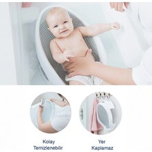 Soft Bebek Küveti – Silikon Fileli Bebek Besleme Yıkama Banyo Küveti Bebek Banyo Oturağı