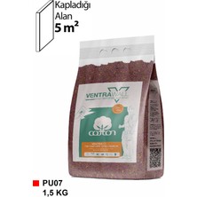 Ventrawall - Ipek Sıva | Canlı Sıva | Isı Ve Ses Yalıtımlı Sıva | %100 Pamuk | Mor | PU07-1.5 Kg |5m²