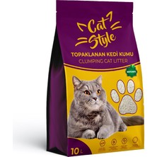 Cat Styl Cat Style Bentonit Naturel Topaklanan Kedi Kumu (10 Lt)