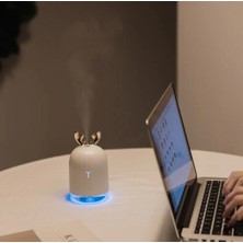 Mi7a Sevimli Hava Nemlendirici Buhar Makinesi Lovely Humidifier LED Işıklı Aroma Difüzörü