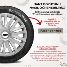 Kef Chevrolet 14 Inç Uyumlu Jant Kapağı 4 Lü Takım Gri 2614