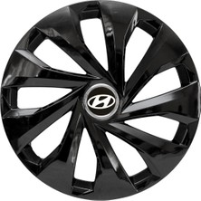 Kef Hyundai I20 Active 15 Inç Uyumlu Jant Kapağı 4'lü Takım Siyah 9015