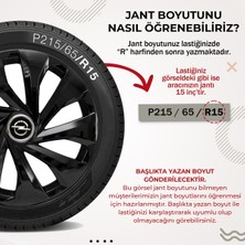 Kef Opel Astra 15 Inç Uyumlu Jant Kapağı 4'lü Takım Siyah 9015