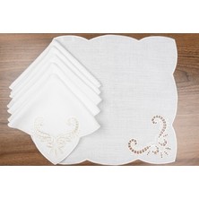 Mikasa Moor Lisa Beyaz Peçete 6lı 40X40