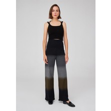 Peraluna Askılı Triko Büstiyer - Siyah