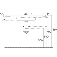 Isvea Sistemat Flat Lavabo 71 cm