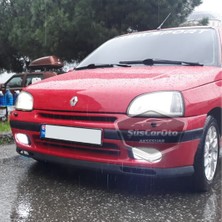 ŞüsCarOto Aksesuar Renault Clio 1 1990-1997 Uyumlu Üniversal Laguna Lip Esnek Ön Lip 2 Parça Tampon Altı Dil Karlık Ön Ek