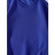 Ginevra Kadın Oversize Bisiklet Yaka Basic Düz Sweatshirt