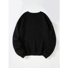 Ginevra Kadın Oversize Bisiklet Yaka Basic Düz Sweatshirt