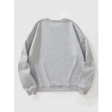 Ginevra Kadın Oversize Bisiklet Yaka Basic Düz Sweatshirt