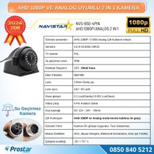 Navistar Metal Kasa Ahd 1080P ve Analog Pal Çevirilebilir 4 Pin Gece Gö