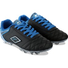Slazenger HUGO KR Erkek Halısaha Futbol Kramponu Siyah / Mavi