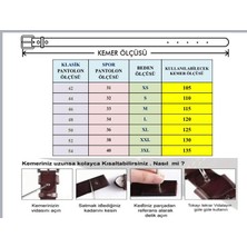 Zlf Kemer 4,5 cm Erkek Kot Kemeri  Deri