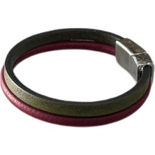 LN Leather Özel Tasarım Butik Üretim El Yapımı Unisex Deri Bileklik - Deri Bileklik - Özel Bileklik