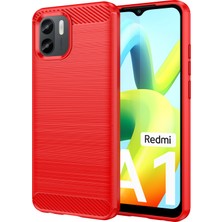 Laimtop Xiaomi Redmi A1 Için Yumuşak Karbon Fiber Fırçalanmış Tpu Telefon Kılıfı  (Yurt Dışından)