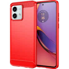 Laimtop Motorola Moto G84 Için Yumuşak Karbon Fiber Fırçalanmış Tpu Telefon Kılıfı  (Yurt Dışından)