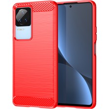 Laimtop Xiaomi Redmi K50 / K50 Pro Için Yumuşak Karbon Fiber Fırçalanmış Tpu Telefon Kılıfı  (Yurt Dışından)