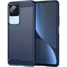 Laimtop Xiaomi Redmi K50 / K50 Pro Için Yumuşak Karbon Fiber Fırçalanmış Tpu Telefon Kılıfı  (Yurt Dışından)