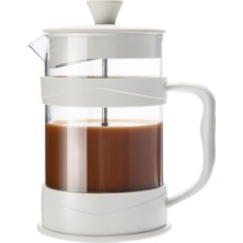 Decisive French Press Kahve Makinesi 12 Oz, Beyaz Kahve Presleri Borosilikat Camlı Çay Makineleri Soğuk ve Sıcak Demlenmiş Kahve (Yurt Dışından)