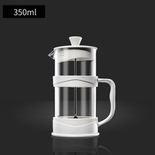 Decisive French Press Kahve Makinesi 12 Oz, Beyaz Kahve Presleri Borosilikat Camlı Çay Makineleri Soğuk ve Sıcak Demlenmiş Kahve (Yurt Dışından)