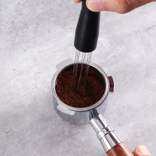 Decisive Kahve Tozu Sabotaj Dağıtıcı Eşitleme Aracı Wdt Aracı Espresso Karıştırıcı Karıştırma Aracı Paslanmaz Çelik Iğneler Siyah (Yurt Dışından)