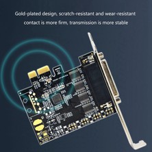 Passing Pcı-E Seri Bağlantı Noktası Kartı Pcı-E'den 4 Seri Bağlantı Noktasına RS232 9-Pin Endüstriyel Kontrol 4 Bağlantı Noktalı Genişletme Kartı AX99100 Hatlı (Yurt Dışından)