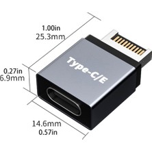 Passing USB 3.1 Tip C Erkek Tip C/e Dişi Anakart Genişletme Kablosu Konektörü Bilgisayar Aksesuarları (Yurt Dışından)