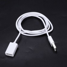 Passing 1m-3ft 1m USB 2.0 A Erkek - Kadın Uzatma Kablosu Kablosu Genişletici Pc Laptop Için Beyaz (Yurt Dışından)