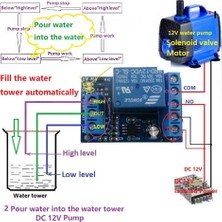 Passing In 1 Pompa Su Dökün Otomatik Kontrol DC12V Sıvı Seviye Sensörü Anahtarı Röle Modülü Motor Balık Tankı Waterhouse (Yurt Dışından)