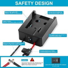 Passing Dönüştürücü Adaptör I/o Anahtarı 30A Sigorta Dewalt 14.4-20 V Lityum Pil Harici Güç Kaynağı Dıy Konektörü (Yurt Dışından)