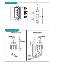 Passing Atv Utv Için 12V Vinç Rocker Anahtarı Başparmak 250A Solenoid Röle Kontaktör Vinçleri (Yurt Dışından)