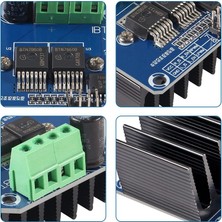 Passing 2 Adet BTS7960 43A Yüksek Güç Motor Sürücü Modülü Akıllı Araç Sürücü Modülü Arduino Için Akım Limiti (Yurt Dışından)