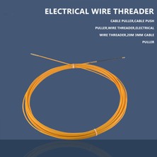 Passing 20M 3mm Kılavuz Cihazı Fiberglas Elektrik Kablosu Itme Çektirme Kanalı Yılan Rodder Misina Teli (Yurt Dışından)