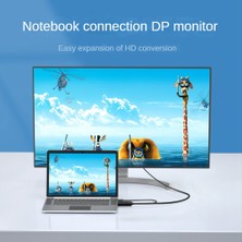 Passing HDMI Uyumlu Erkek - Displayport Dişi Dönüştürücü Kablosu 4K @ 60Hz HDMI - Dp Dönüştürücü Adaptör Kablosu ile Uyumlu (Yurt Dışından)