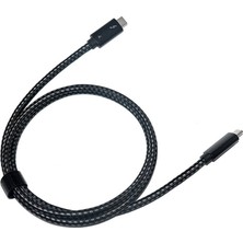 Passing Thunderbolt 4 Kablosu Için Usb4 40 Gbps USB Tip C'den Tip C'ye Pd 100 W 8 K Kablo Macbook Için Veri Aktarımı Usb-C Kablosu, 1 M (Yurt Dışından)