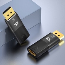 Passing 8k Displayport - HDMI Uyumlu Adaptör Dönüştürücü 8K/60Hz 4K/120Hz Erkek Mini Dp - Kadın Hd Tv Kablosu Video Adaptörü (Yurt Dışından)