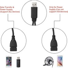 Passing USB Ayırıcı Kablo, USB 2.0 A Erkek - Çift USB Dişi Jak Y Ayırıcı Şarj Kablosu (Yurt Dışından)