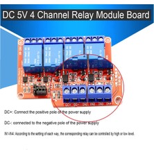 Passing Arduino Röle Için Optocoupler / Yüksek ve Düşük Seviye Tetikleyicili Dc 5V 4 Kanal Röle Modülü Kartı Kalkanı (Yurt Dışından)