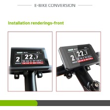 Passing Ekran Tutucu Braketi Elektrikli Bisiklet Sistemi Ekran Braketi Ebike Kt LCD 3 LCD3U LCD8H LCD8HU Ekran (Yurt Dışından)