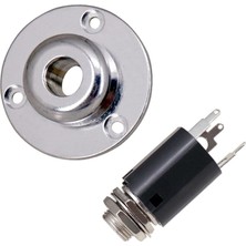 Passing Bas Gitar Çıkışı Giriş Uç Pin Jack-6.35 Akustik Gitar Ekolayzır Eq Preamp Soket 6.35MM Gitar Aksesuarları Gümüş (Yurt Dışından)